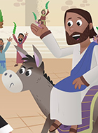 الملك راكبٌ على جحش